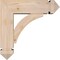 Ekena Millwork Thorton Arts and Crafts Smooth Bracket w/ Offset Brace, Douglas Fir, 5 1/2"W x 16"D x 16"H BKT0604X16X16THR03SDF - alternate 3